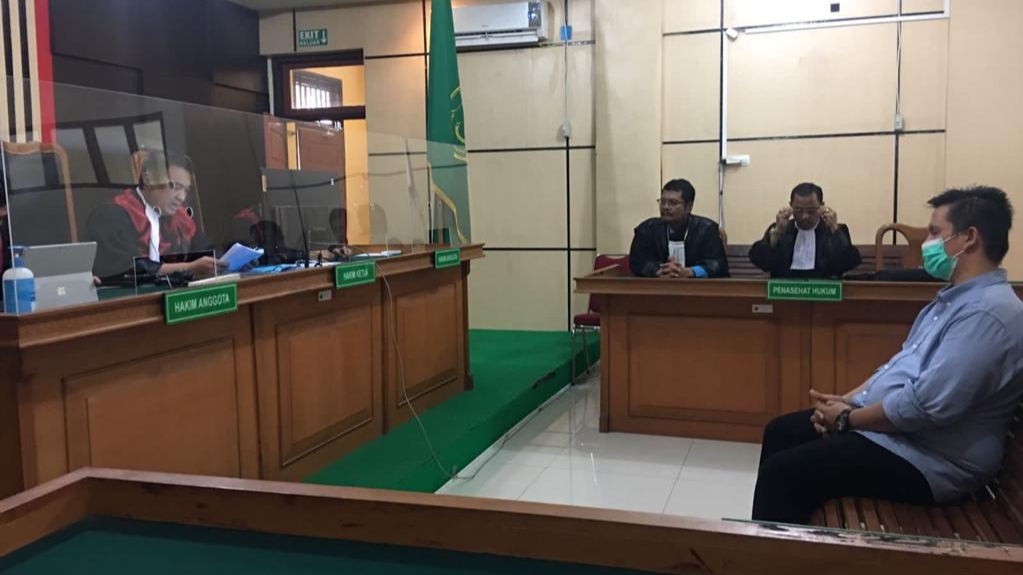 Sidang pembacaan putusan Tengku Ardiansyah 