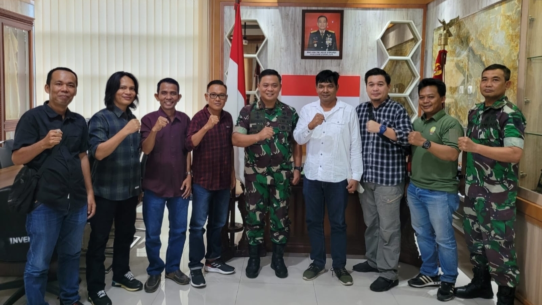 Danrem 042/Gapu saat terima silaturahmi pengurus SMSI Jambi