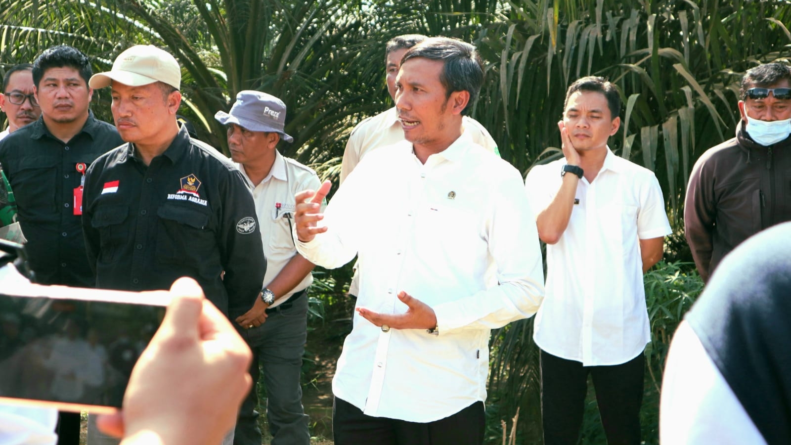 Edi Purwanto saat turun ke PT BSU