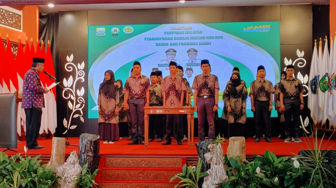 Pelantikan Ardiansah sebagai Remaja Masjid Provinsi Jambi