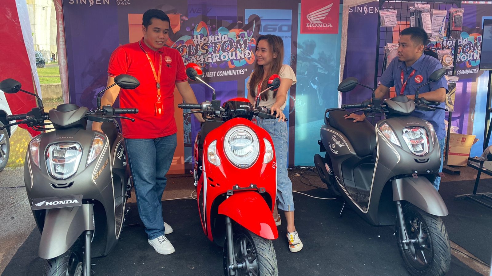 Honda Custom Playground saat sapa warga Jambi