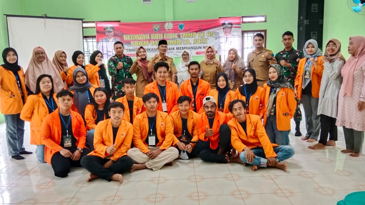 Sosialisasi Masalah stunting Satgas TMMD dan mahasiswa KKN UNJA 