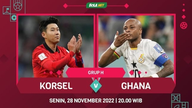 Korsel vs Ghana Piala Dunia 2022 Qatar