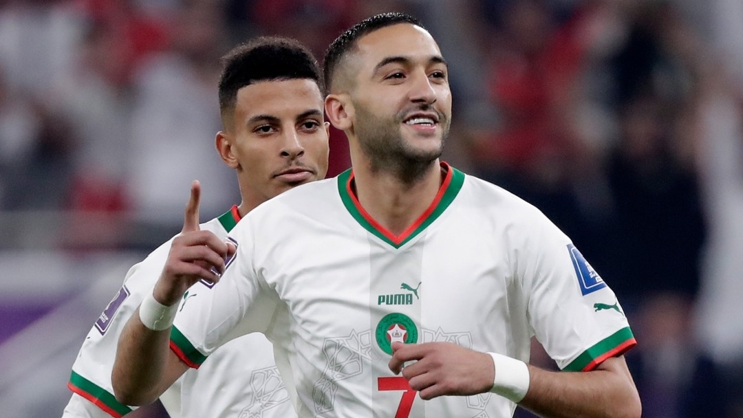 Maroko berhasil kalahkan Kanada bertanding di Al Thumama Stadium, Kamis (1/12) malam