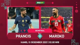 Prancis vs Maroko semifinal Piala Dunia 2022