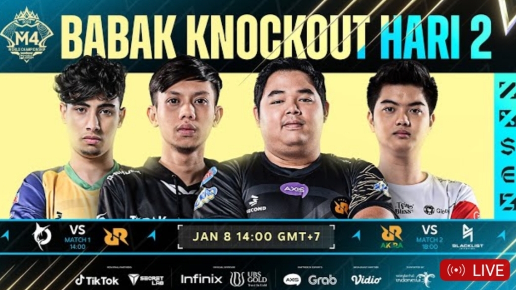 Babak Knock-out hari kedua M4 Mobile Legends 