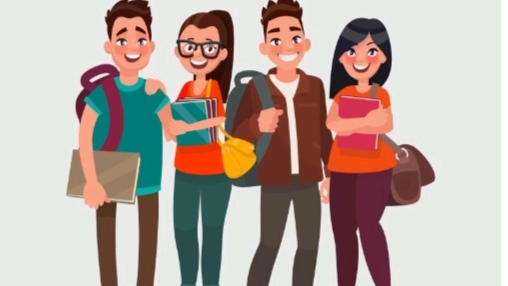 Ilustrasi mahasiswa milenial