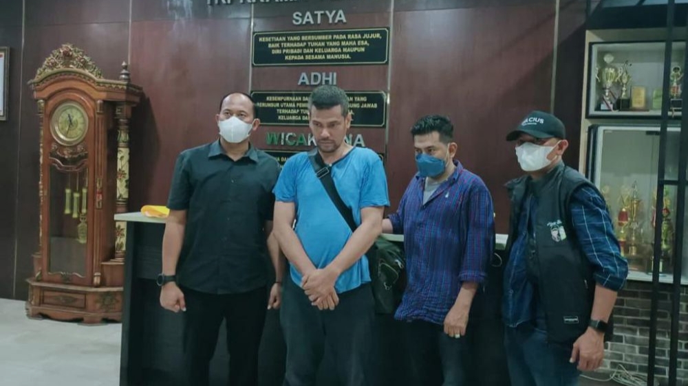 Musashi saat diamankan Tim Tabur Kejagung