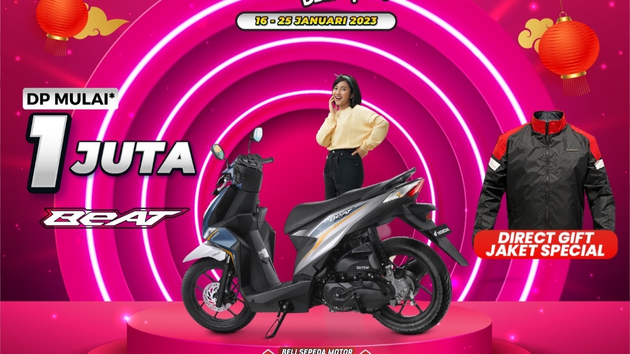 Program Honda BeAT Sporty DP Hanya Rp 1 Jetie