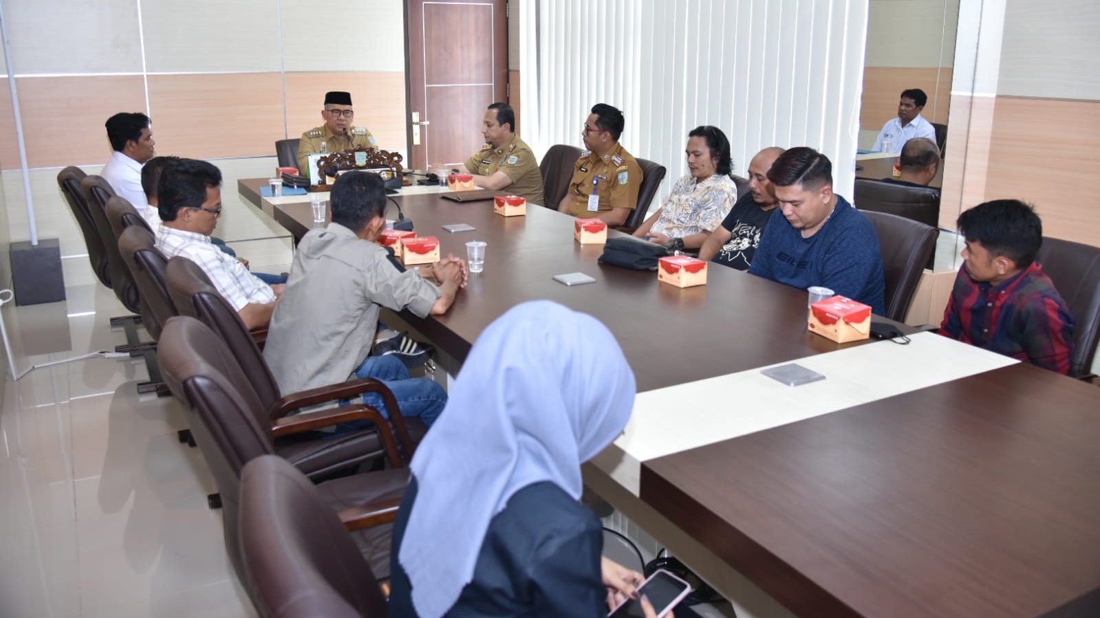 Silaturahmi pengurus SMSI Provinsi Jambi dengan Wali Kota Jambi, Selasa (24/1)