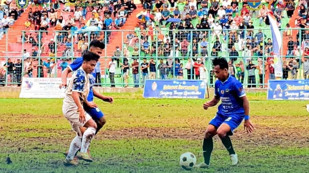 Tebo berhasil mengalahkan Bungo 5-2 bertanding di Stadion Sri Maharaja Batu, Selasa (24/1)