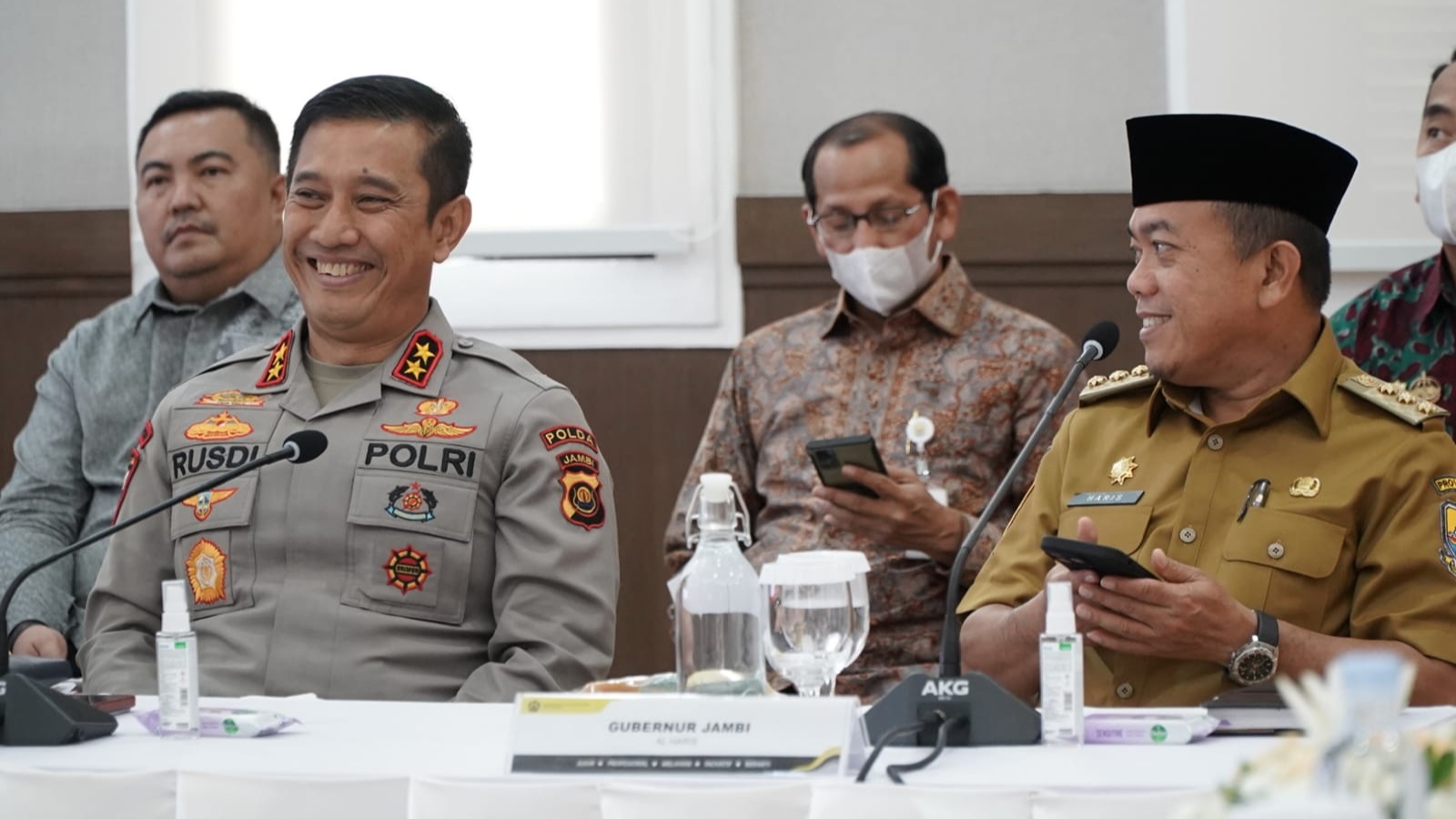 Al Haris saat Rakor pembahasan penertiban angkuta batubara di Kementerian ESDM, Selasa (14/2)