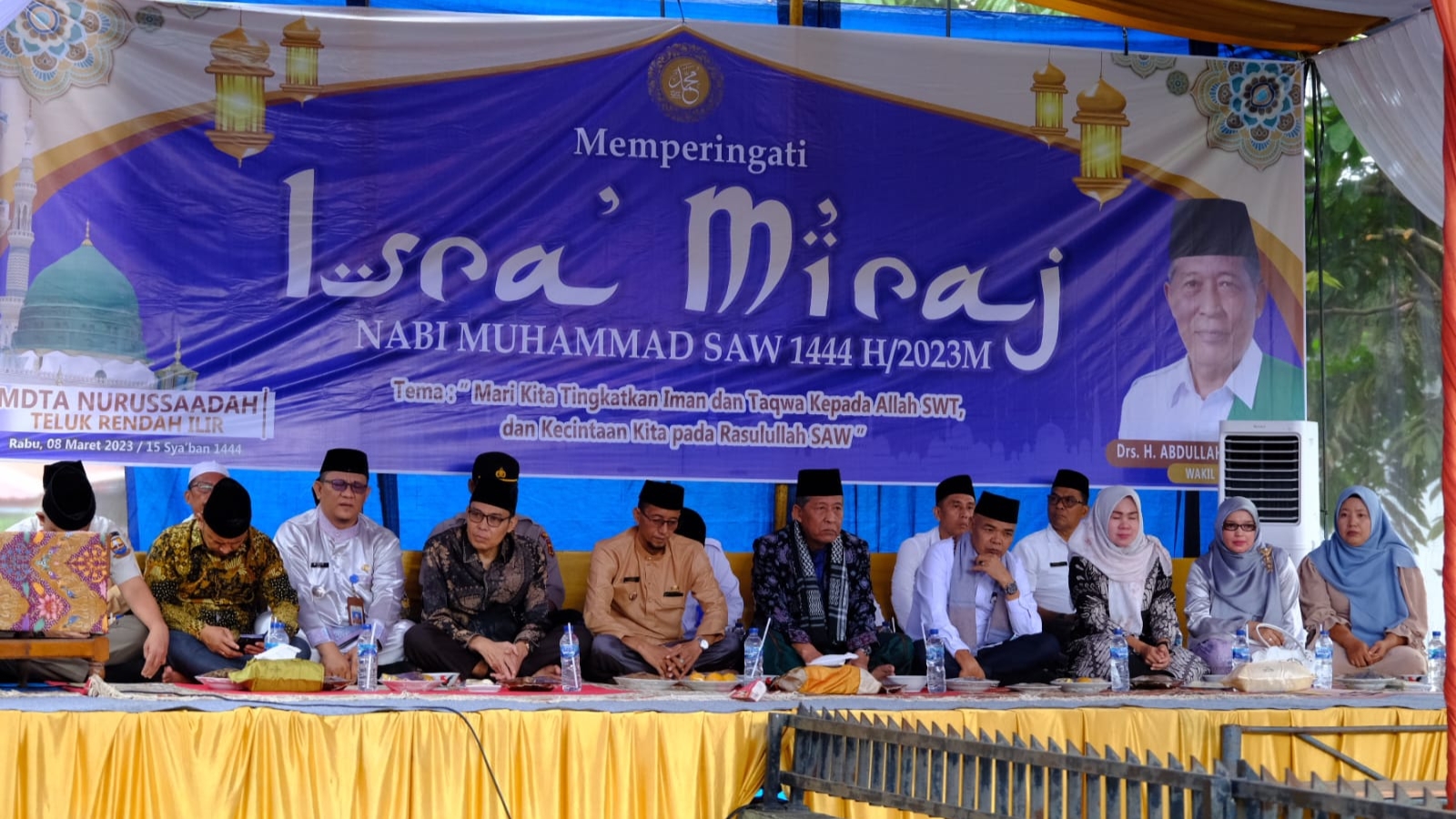 Wagub Abdullah Sani hadiri Isra Mi'raj di Desa Teluk Rendah Ilir, Tebo, Rabu (8/3)