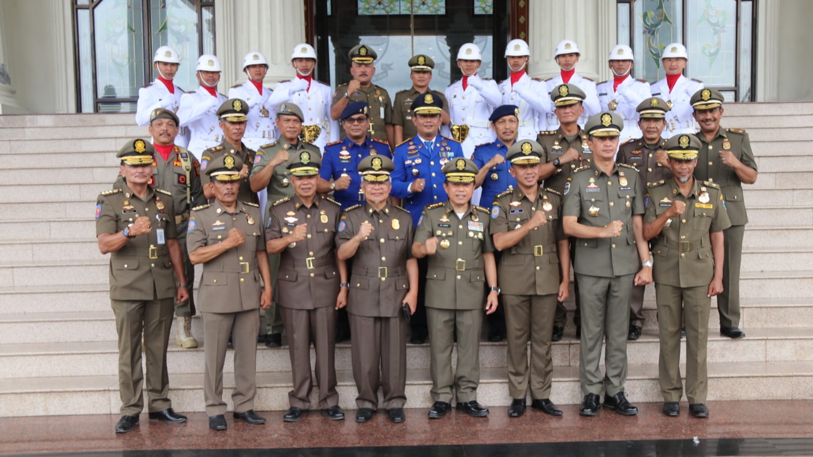 Al Haris saat peringatan HUT Damkar, Pol PP dan Satlinmas, Senin (13/3)