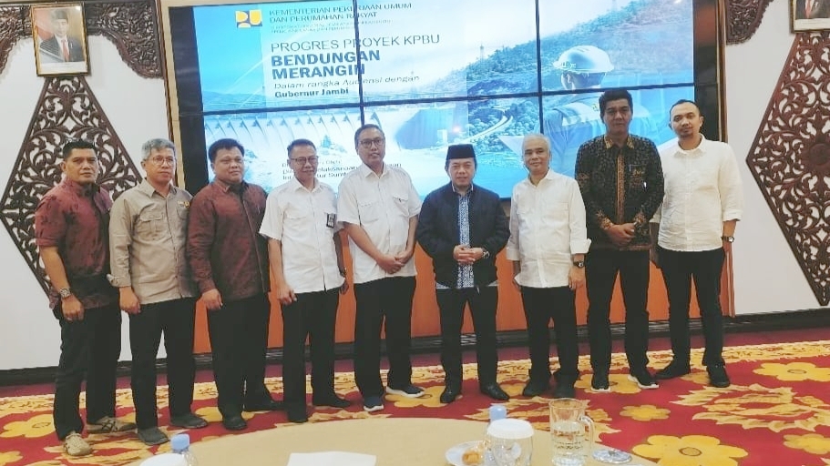 Kementrian PUPR paparkan bendungan Merangin, Selasa (14/3)