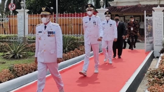 Pelantikan Pj bupati tiga daerah di Jambi 