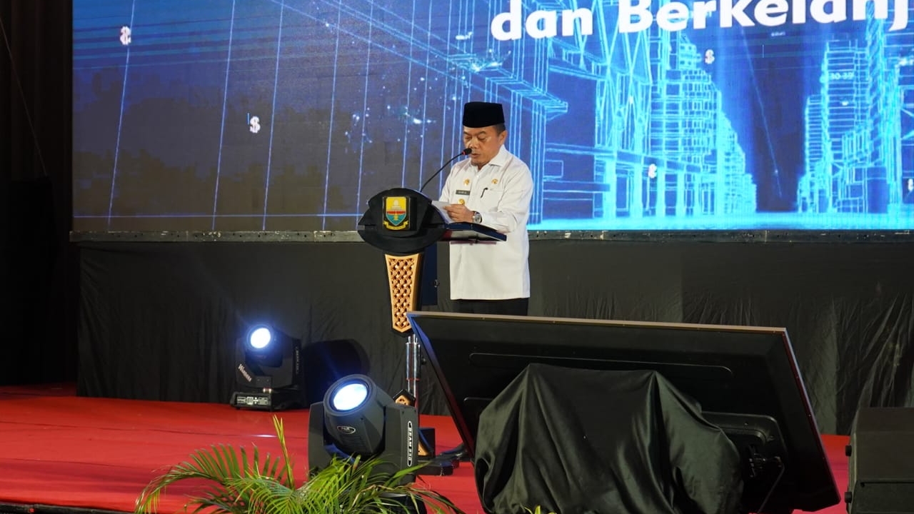 Gubernur Al Haris saat buka Musrenbang RKPD tahun 2024, Rabu (5/4)