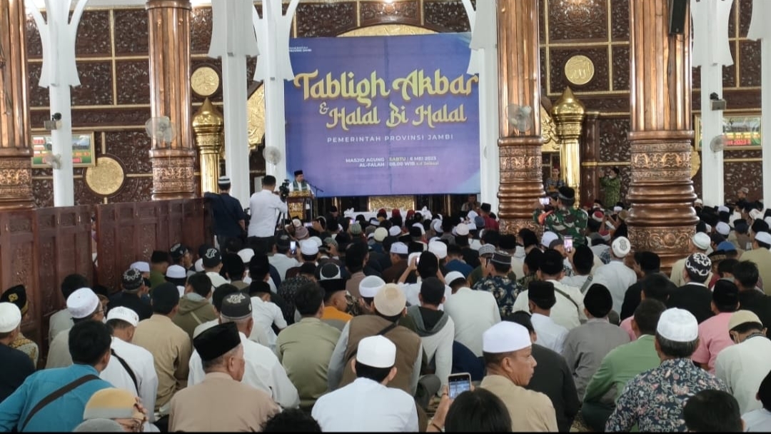 Halal bihalal Pemprov Jambi dengan menghadirkan Ustadz Abdul Somad, Sabtu (6/5)