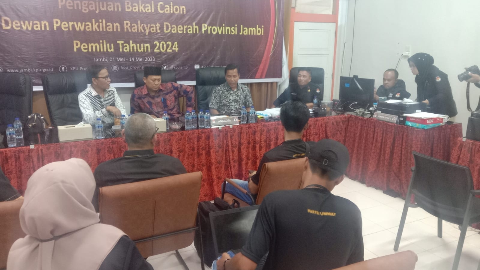 Pendaftaran Partai Ummat di KPU Provinsi Jambi, Rabu (10/5)