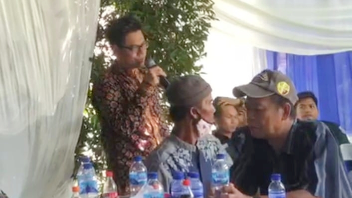 Ansori saat hadiri halal bihalal Permoto, Sabtu (13/5)