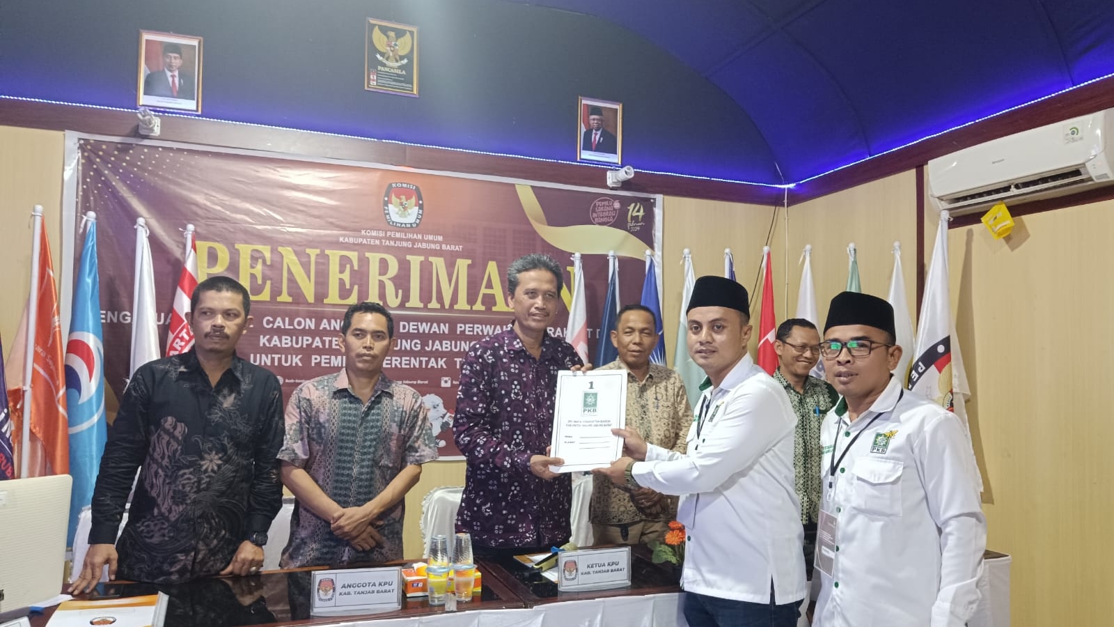 Pendaftaran Bacaleg PKB ke KPU Tanjab Barat, Sabtu (13/5)