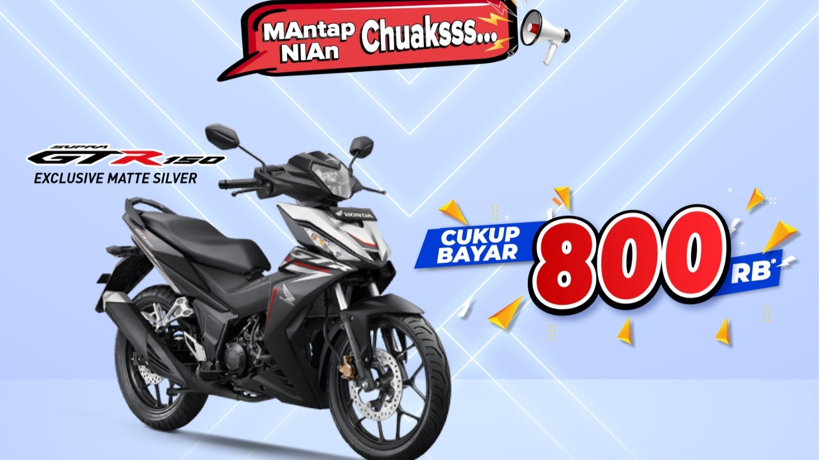 New Honda Supra GTR150 dengan sensasi street sport