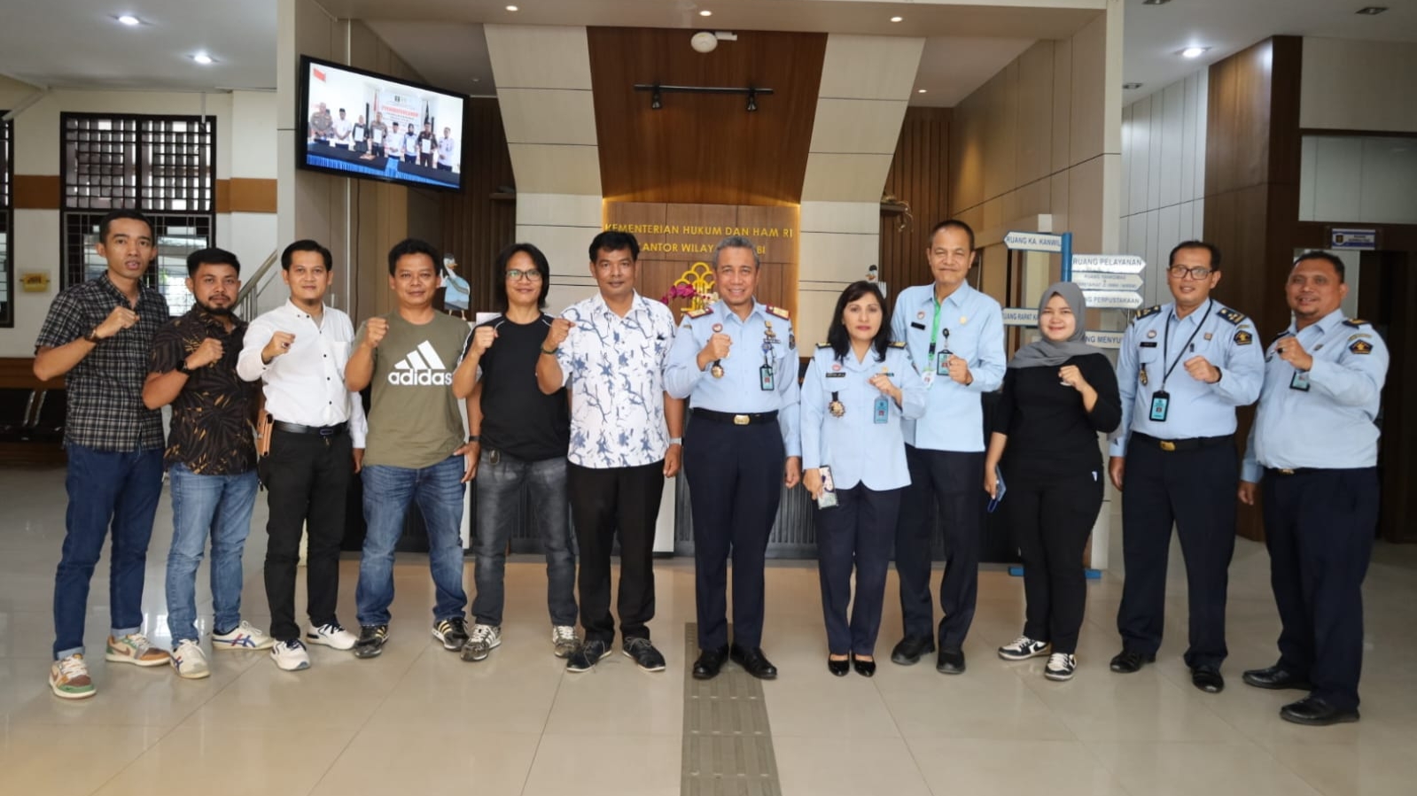 Silaturahmi SMSI Jambi dengan Kemenkumham Provinsi Jambi, Senin (5/6)