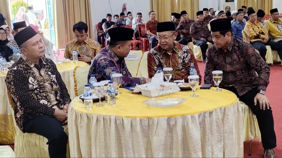 Al Haris dan Cek Endra di acara halal bihalal Perkasa, Kamis (8/6)