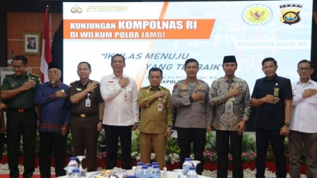 Al Haris saat hadiri visitasi Kompolnas Awards 2023, Selasa (13/6)