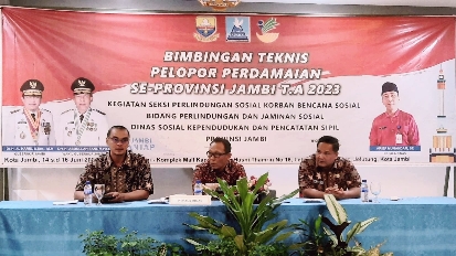 Bimbingan teknis pelapor perdamaian se-Provinsi Jambi T.A 2023