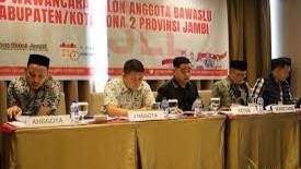 Timsel Bawaslu zona 2 Kabupaten/Kita di Provinsi Jambi 
