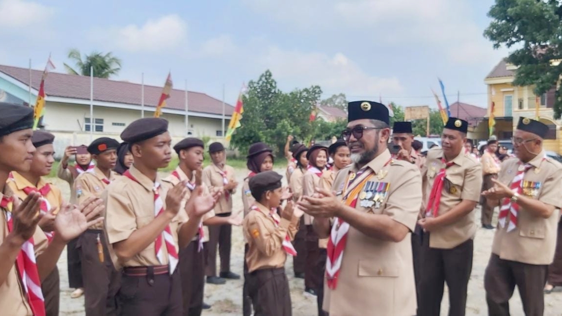 Sudirman buka Kemah Bersama PDBK Provinsi Jambi di Bumi Perkemahan Cadika, Senin (14/8)