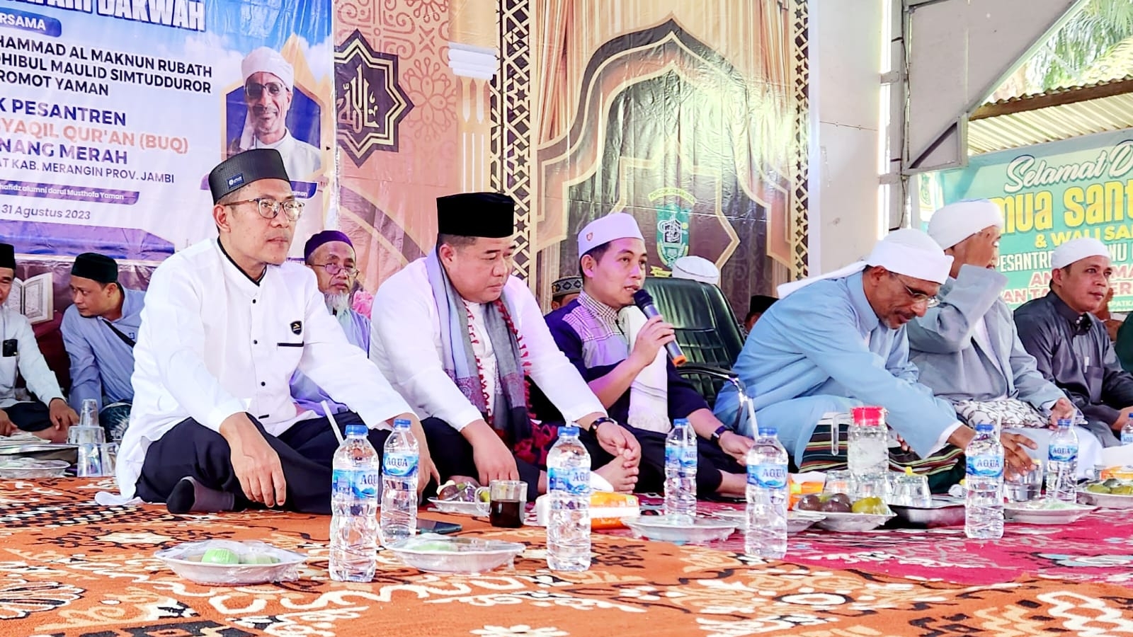 Muzakir Hlhadiri pengajian bersama Al Habib Husein dari Yaman di Pinang Merah 