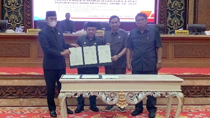 Seluruh Dewan sepakati KUPA dan PPAS Perubahan APBD Provinsi Jambi TA 2023