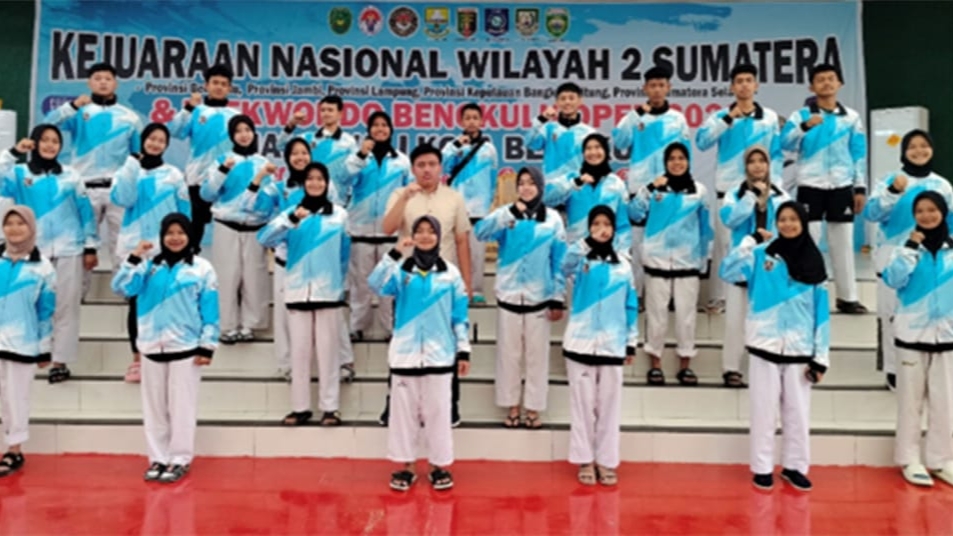 Tim atlet taekwondo SMAN 6 Merangin