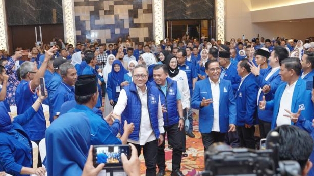 Zulkifli Hasan menghadiri Rakor Pemenang Pemilu PAN Jambi di BW Luxury Hotel, Sabtu malam (23/9)