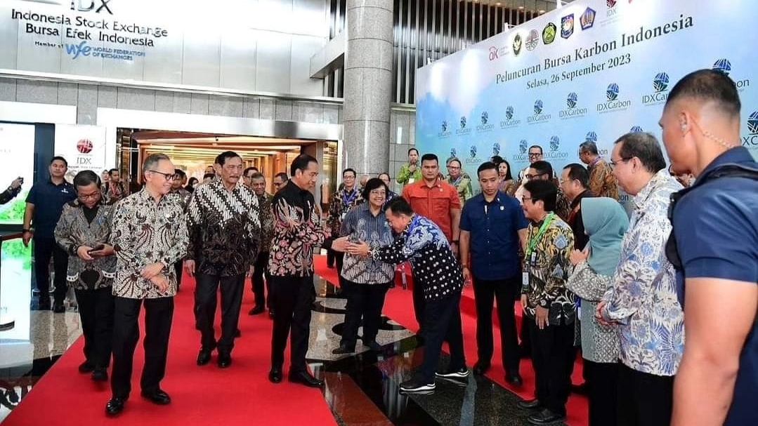Al Haris saat menghadiri launching Bursa Karbon Indonesia 