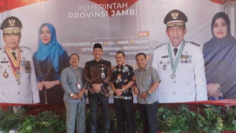 Asraf saat ikuti gladi bersih pelantikan Pj Bupati Kerinci di Rumdis Gubernur Jambi, Jumat (3/11)