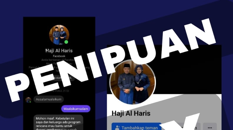 Penipuan akun Facebook atas nama Haji Al Haris