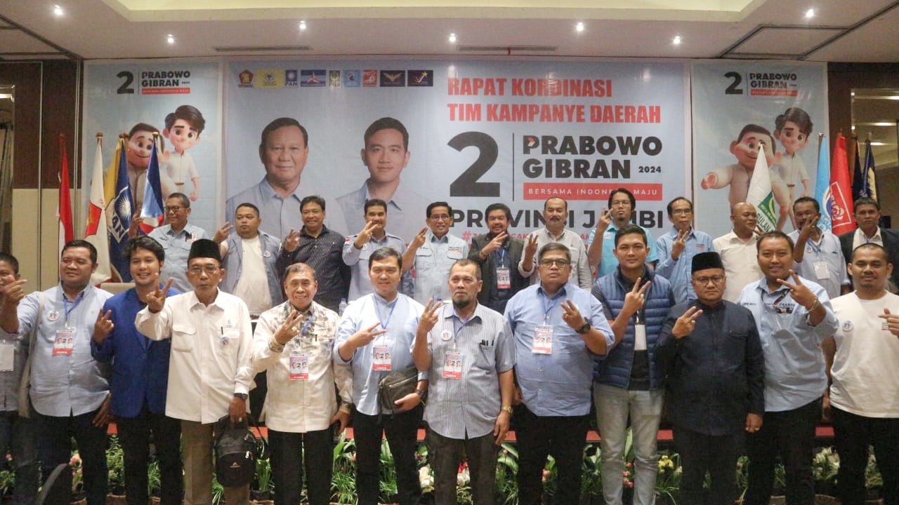 Rakor TKD Prabowo-Gibran Provinsi Jambi, Rabu malam (13/12)
