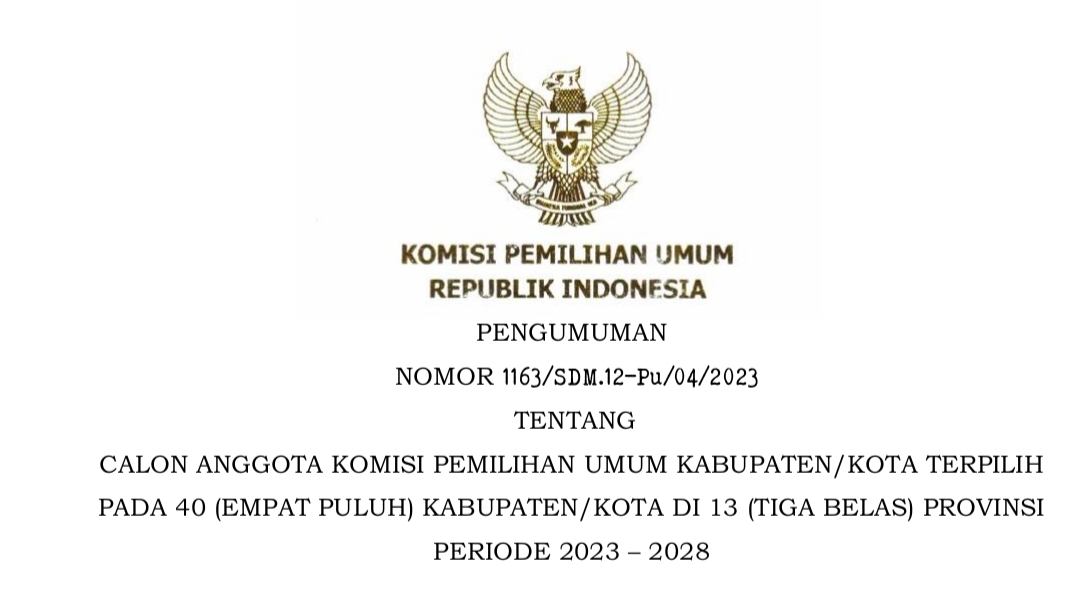 Pengumuman KPU RI