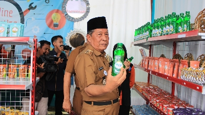 Abdullah Sani apresiasi expo dan gelar karya P5 di SMKN 1 Bungo, Selasa (23/1)