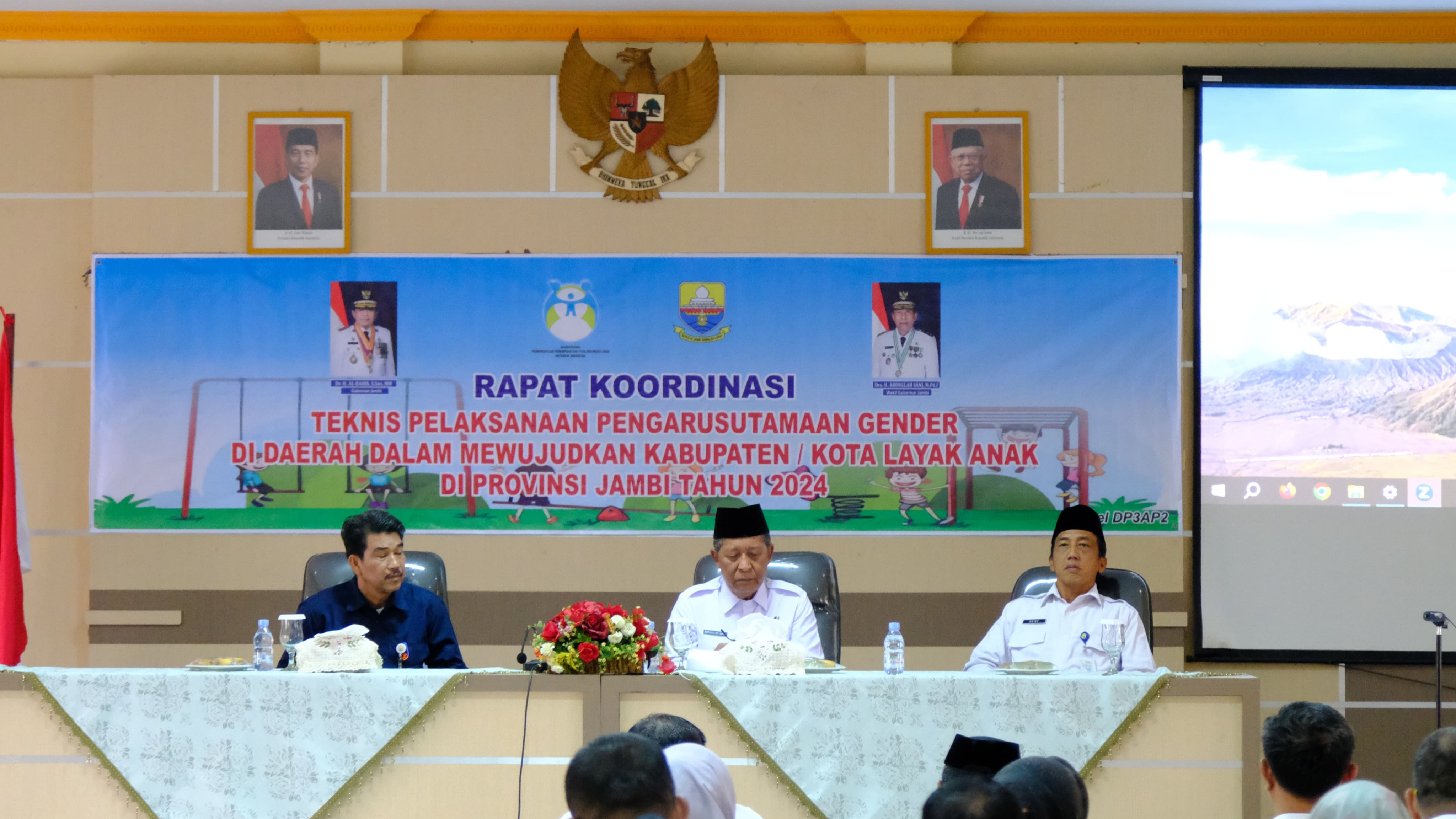 Abdullah Sani saat membuka Rakortek PPG, Rabu (21/2)