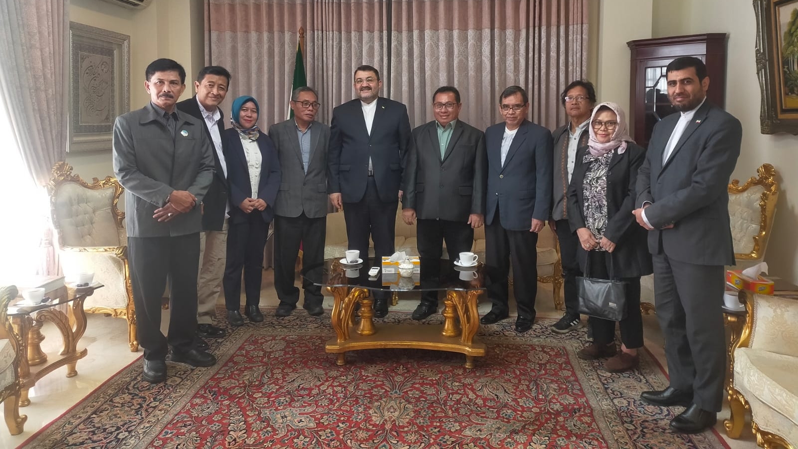 Silaturahmi SMSI di Kedutaan Besar Iran Jl HOS Cokroaminoto, Jakarta, Senin (29/4)