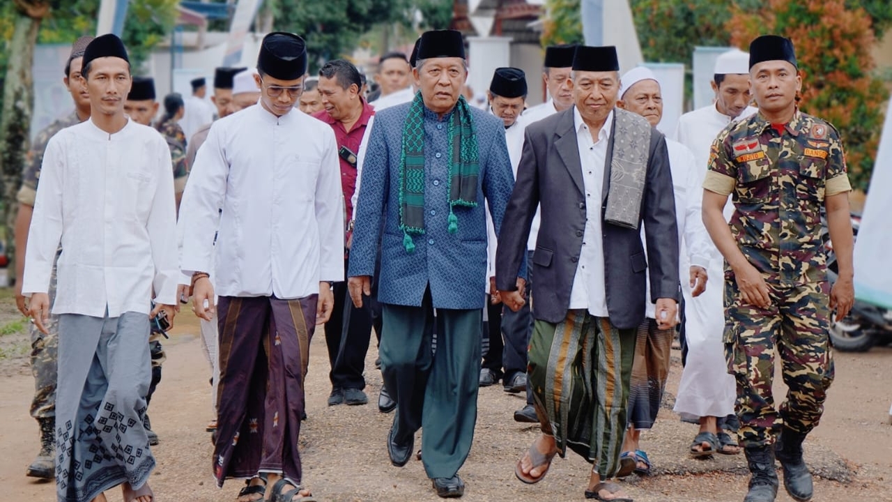 Abdullah Sani saat hadiri Haflah Akhirussanah Khotmil Qur’an Bil Ghoib Irsyadul Ibad