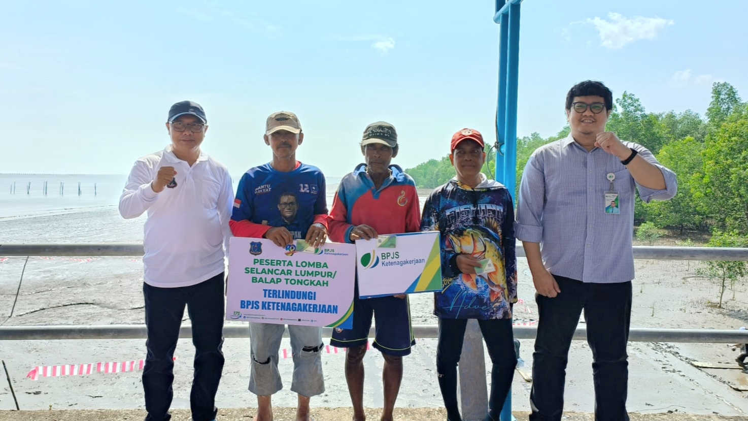 Peserta lomba menongkah tercover program BPJS Ketenagakerjaan