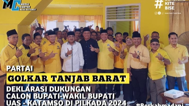 Deklarasi dukungan Golkar Tanjab Barat ke UAS&Katamso, Minggu (11/8)
