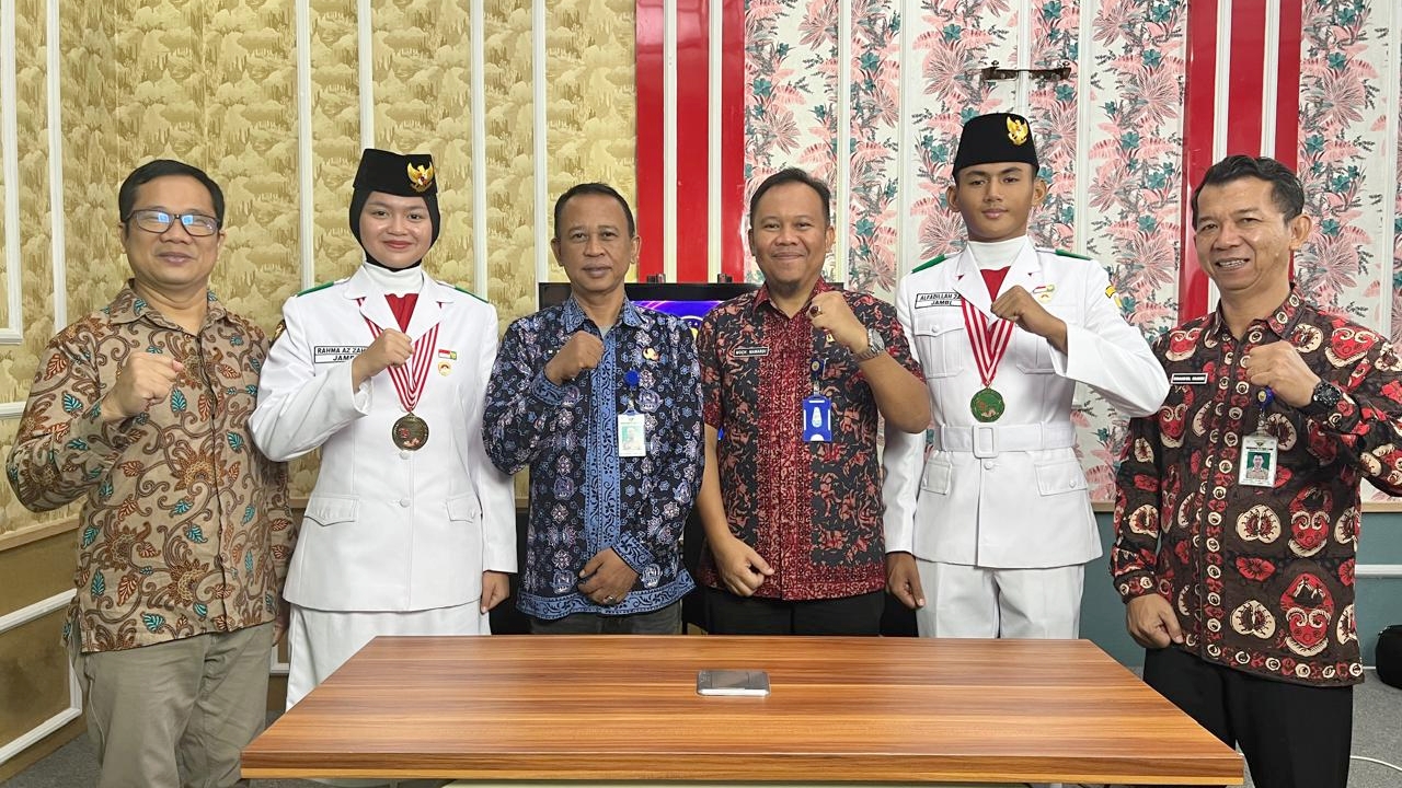Disdik Jambi gelar podcast dengan dua Paskibraka nasional utusan Jambi, Kamis (29/8)