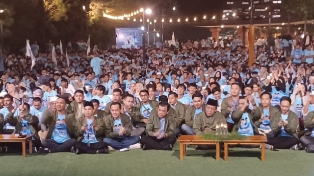 Al Haris dan Abdullah Sani saat pelantikan Tim Milenial Haris-Sani 