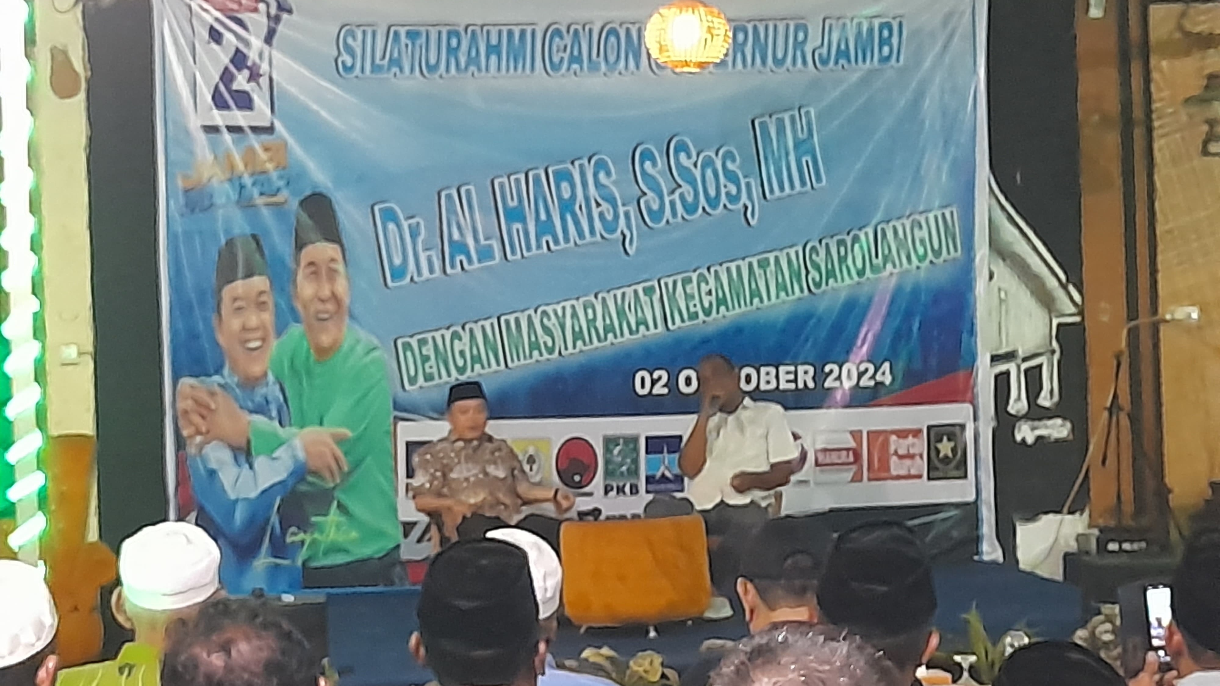 Silaturahmi Al Haris bersama warga Sarolangun Kota, Rabu (2/10)